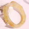 Irregular Resin Bangles Square Triangle Retro Hand Ring Creative Chunky Bracelets  Girls Gift