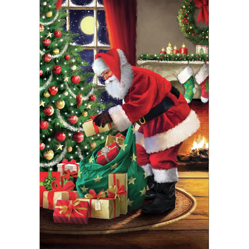 DIY Алмазная картина "Санта-Клаус" Полный круг Город Рождественский Алмаз Полный набор Вышивка 5D Вышивка крестиком Украшение дома