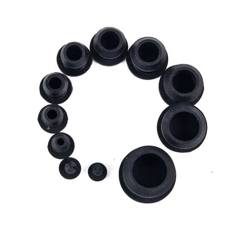 10Pcs Silicone Rubber Snap-On Hole Plug 2.5-14Mm Blanking End Caps Seal Stopper