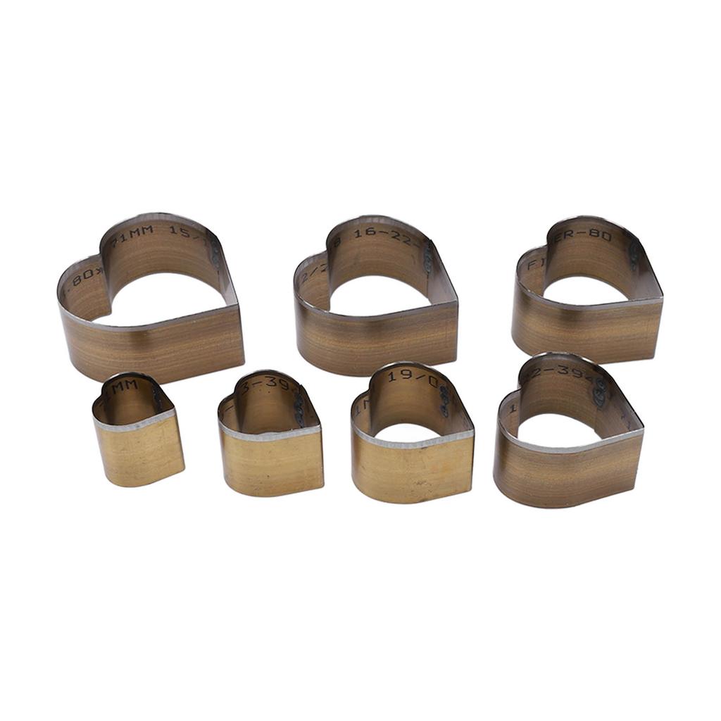 7Pcs Leather Cutting Die High Carbon Steel Heart Shape Simple Operation Cutting Mold DIY Leather