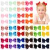 20/30Pcs Solid Ribbon Hair Bows Clips Gift Set for Baby GirlsToddler Hair Bowknot 3inch Hairpin Hair Accessories S Gift
