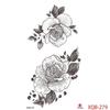 1PCS Waterproof Tattoos Temporary Tattoo Sticker Flowers Rose Body Tattoos for Women Art Arm Hand Tattoos Wolf Tiger Lion Painting Tatoos