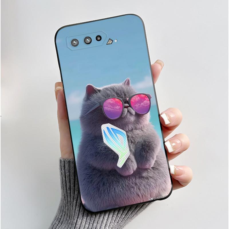 Чехол для Asus Rog Phone 5 Rog 5s ZS673KS ZS676KS Чехол Роскошный Дракон Милый Крутой Для Мальчиков Девочек Мягкий Черный Матовый Силиконовый Задний Чехол