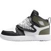 Кроссовки Air Sky Jordan 1 PS Black Toe Medium Olive Kids белые BQ7197-092