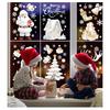 190PCS Christmas Window Clings, Reusable Double Sided Static Christmas Decor Decals, Snowflake Santa Reindeer Christmas Window Stickers For Holiday