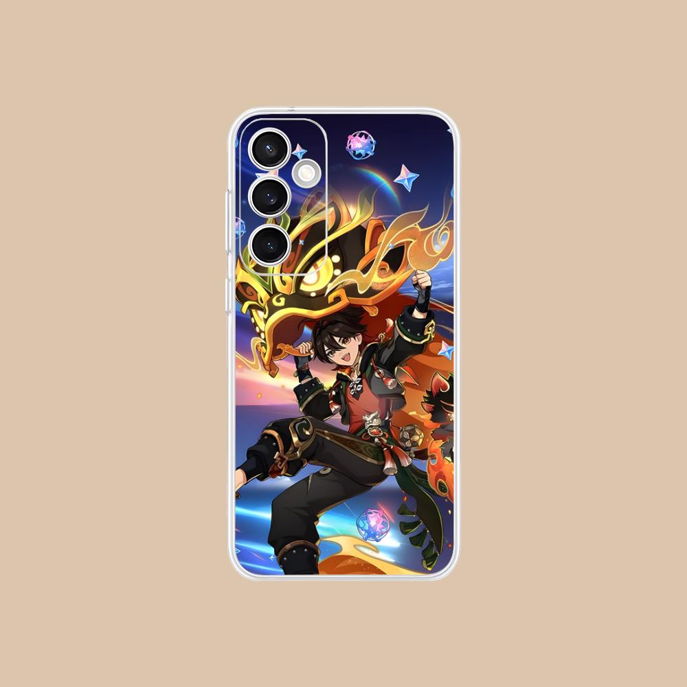 Game GI Gaming Mobile Phone Case for Samsung Galaxy S25 S24 S23 S22 S21Plus FE Ultra Clear Colorful Cover Pretty Cover
