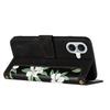 For iPhone 17 Case PU Leather Floral Phone Cover with Card Slots