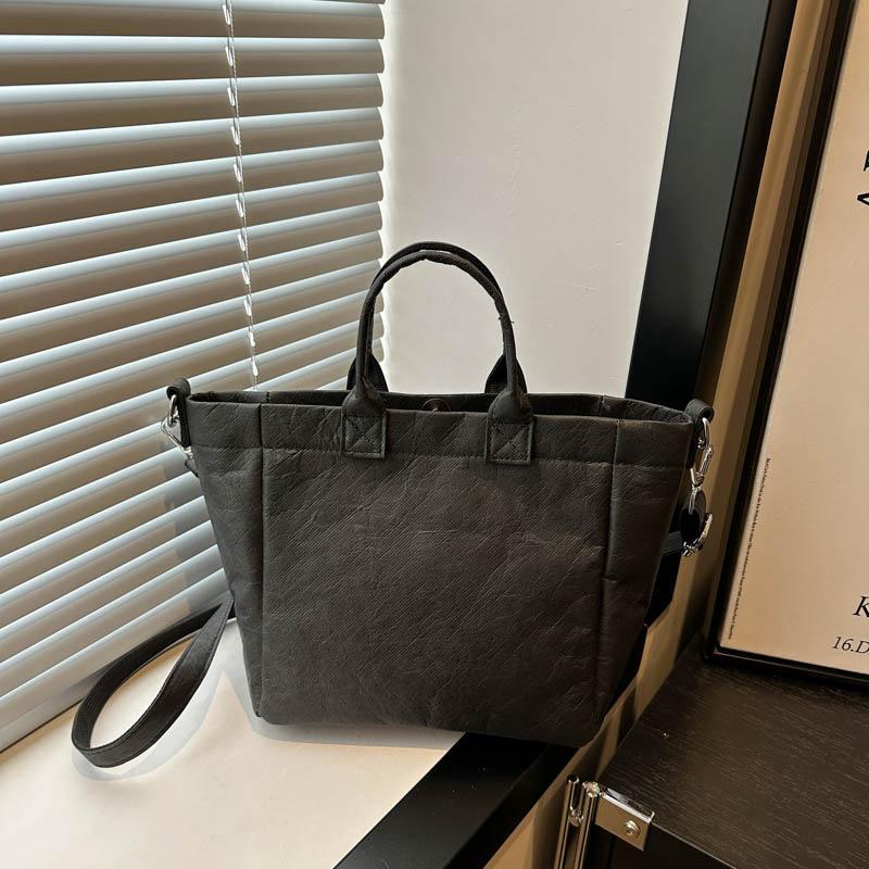 Новая модная и универсальная фактурная сумка большой вместимости из бумаги DuPont, сумка через плечо на одно плечо