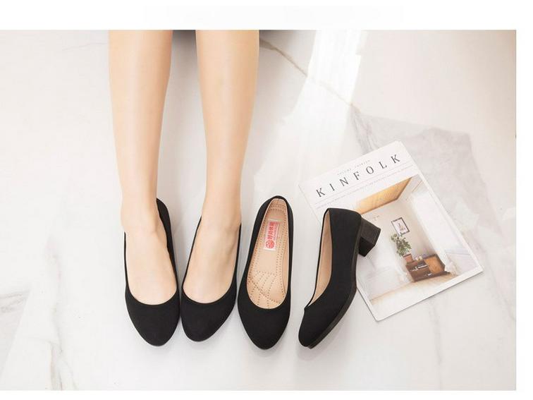 Стильные и удобные женские дышащие рабочие туфли на низком каблуке с мягкой подошвой