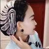 Fashion Women Jewelry Diamonds Turban Hat with Hairband
