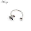 Alisouy 1PC нержавеющая сталь конус шип женский губа лабрет нос кольцо дайт пирсинг ювелирные изделия ушной обруч козелок хрящ спираль серьга