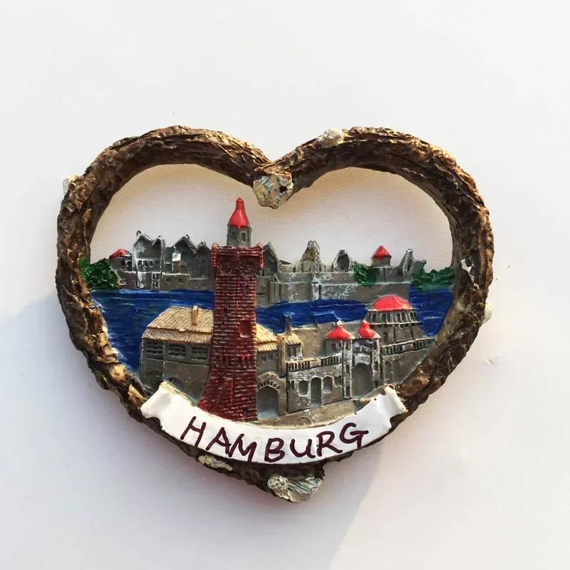 Немецкие магниты на холодильник Берлин Франкфурт Гамбург Фрайбург Мюнхен Нойшванштайн туристические сувениры магнитные наклейки путешествия подарки