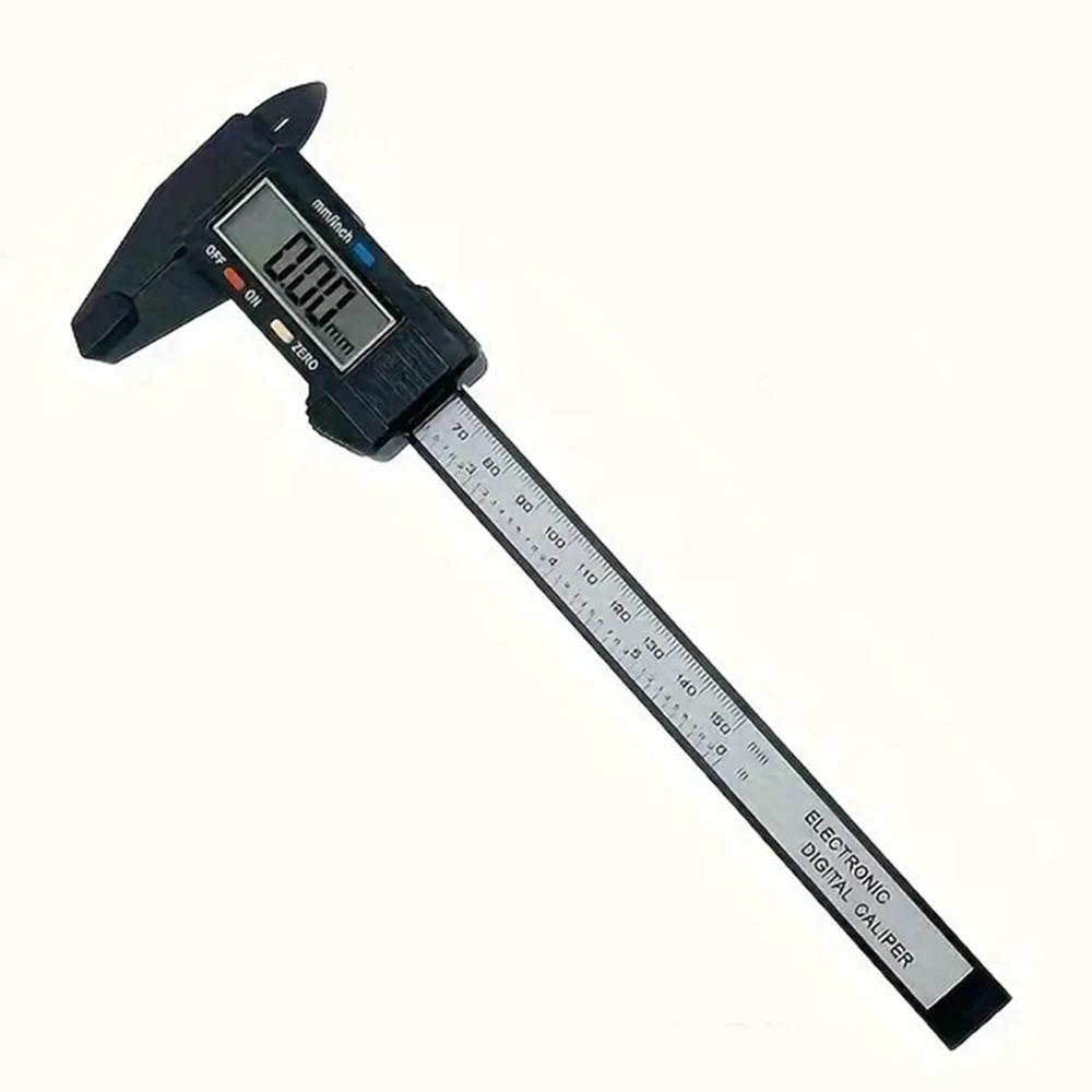 0-150 мм цифровой штангенциркуль с ЖК-дисплеем электронный микрометр из углеродного волокна цифровой измерительный инструмент с нониусом (Без батареи)