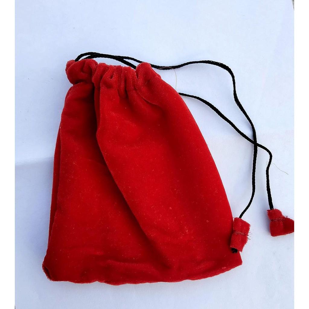 Brass Magnifying Glass Vintage Magnifier Pocket Portable with Velvet Pouch Bag Gift