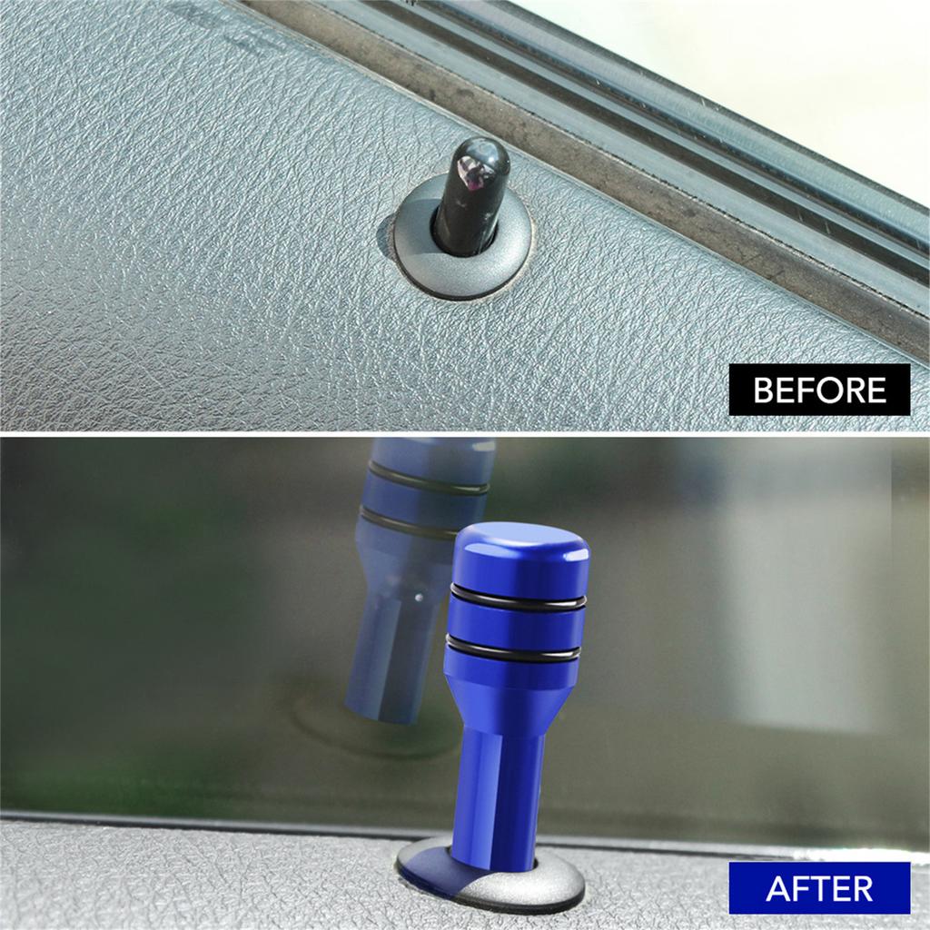 Ручки дверного замка автомобиля, болт подъема двери, штифты внутренней двери, декор крышки дверного замка из алюминиевого сплава, универсальные автомобильные аксессуары для большинства автомобилей, грузовиков