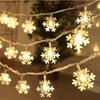 1 Pcs Snowflake LED Lights Christmas Decoration Home Christmas Tree Hanging Garland Christmas Decoration LXY