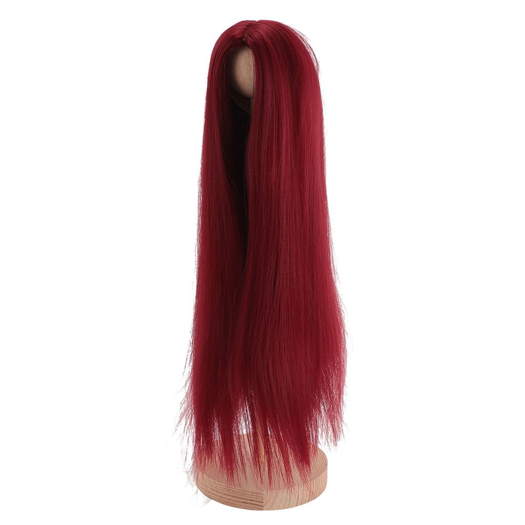 Кукольный парик профессиональный, сделанный своими руками, мягкий, термостойкий, средняя часть, длинный прямой кукольный парик для