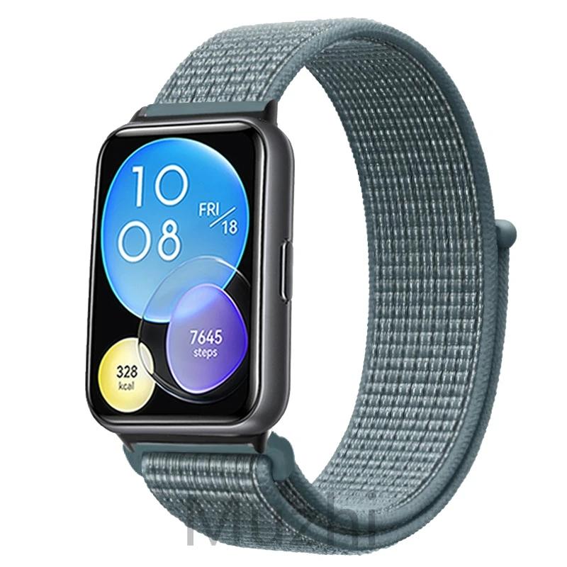 Нейлоновый ремешок для Huawei Watch Fit 2 Ремешок для умных часов Аксессуары для замены браслета Correa Huawei Watch fit2 active