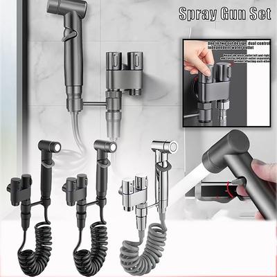 Насадка для душа для унитаза, биде, двойной выпускной угловой клапан, аксессуары для ванной комнаты, сиденье для унитаза, набор для унитаза, биде