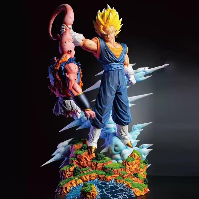 33 см Новая коллекционная фигурка Dragon Ball Маджин Буу против Вегетто Модель Игрушка Статуя Мультяшный Персонаж Поддержка Z ПВХ GK Круглая Сенсорная Сжатие