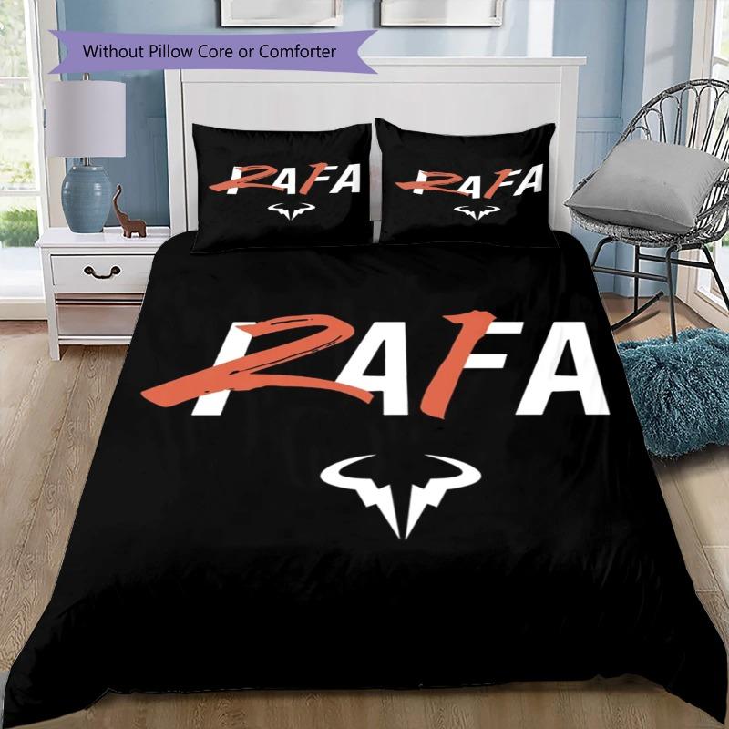Carlos Alcaraz 3Pcs Bedding Set, Duvet Cover with 2 Pillowcases, Tennis Player Portrait Bed Linens, No Comforter No Pillow Core