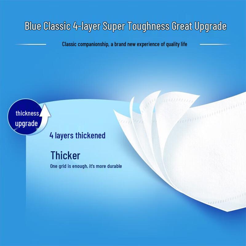 Vinda Blue Classic 4-Ply Ultra-Tough Toilet Paper