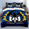 Blue Gamba Osaka Soccer Bedding Bedding Duvet Cover Set Duvet Cover Pillowcases (1 * Duvet Cover 2 * Pillowcases, without duvet insert)