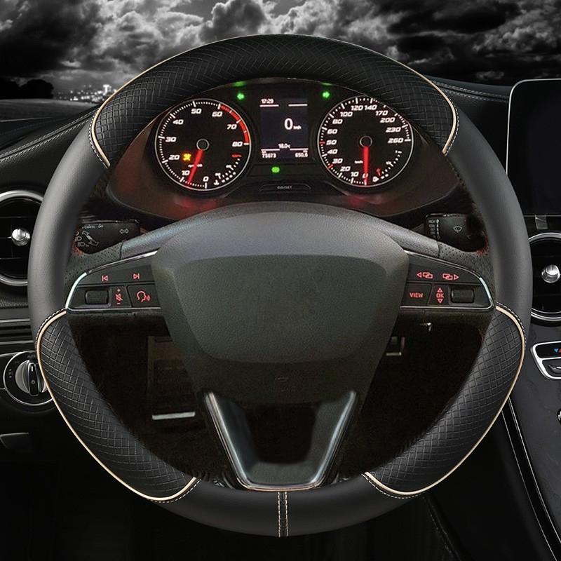 Чехол на руль автомобиля из микрофибры 38 см, нескользящий, для Seat Tarraco Arona Ateca Ibiza Toledo Mii Leon Arosa Exeo ST FR