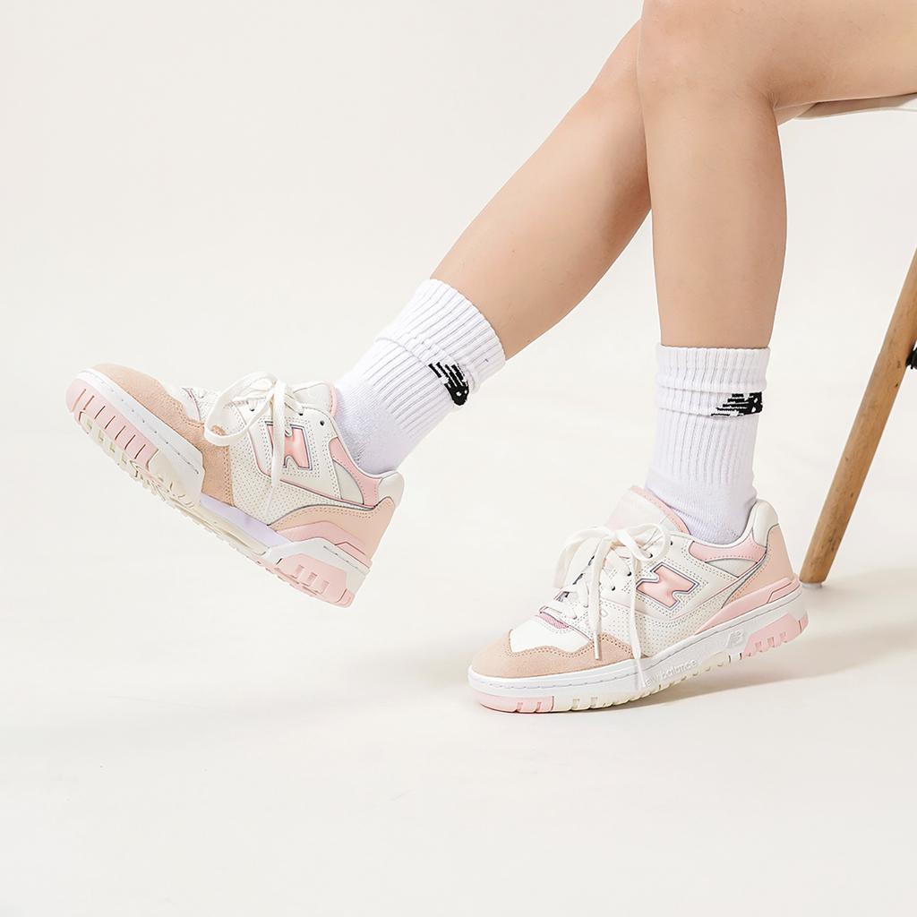 New Balance 550 Бело-Розовые Женские Кроссовки BBW550WP