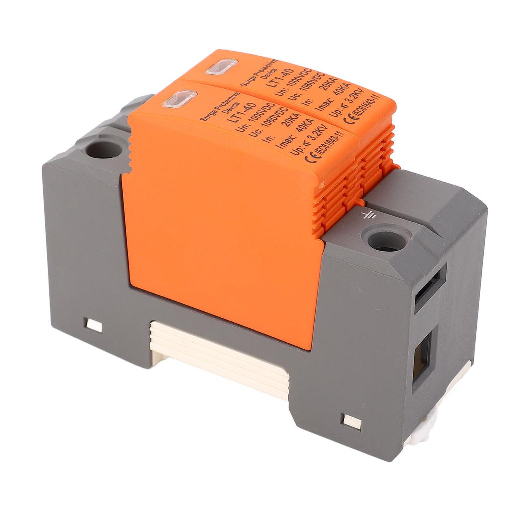 PV DC Устройство защиты от перенапряжения Корпус ПК 2P 40KA Домашнее устройство защиты напряжения 1000VDC