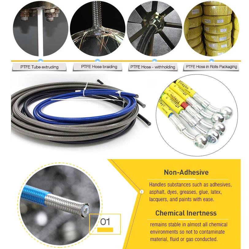 DOT Certified for Suzuki Kawasaki Yamaha Motorcycle Hydraulic Brake Hose 400-2400mm 10mm 28° Banjo Braided Oil Line Accessories