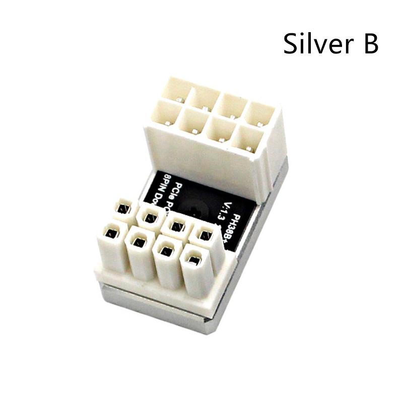 Угловой разъем 180 градусов для графического процессора 8P GPU угловой адаптер металлический разъем GPU принадлежности для графических карт для компьютерных энтузиастов