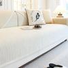 Four Seasons Sofa Cover Chenille Striped Sofa Mat Solid Color Sofa Cushion Living Room Non-Slip Couch Cushion Armrest Backrest