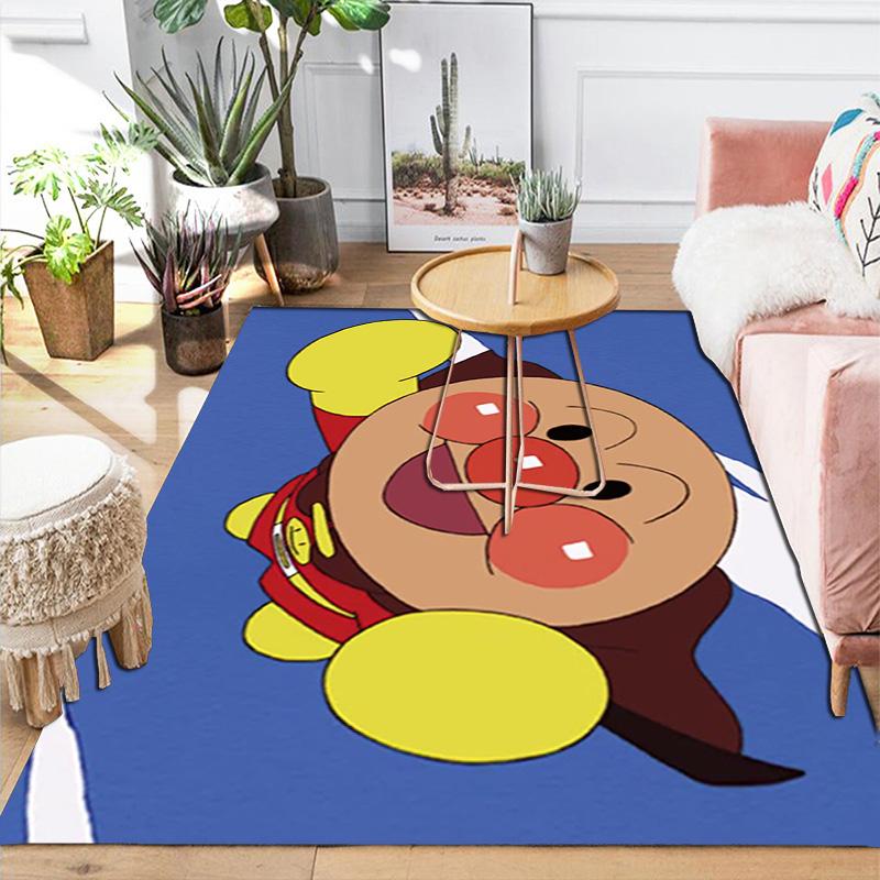 Anpanman Rug Floor Mat for Living Room or Bedroom Soft and Comfortable Carpet a Gift for Birthday and Holiday.NFF0928343