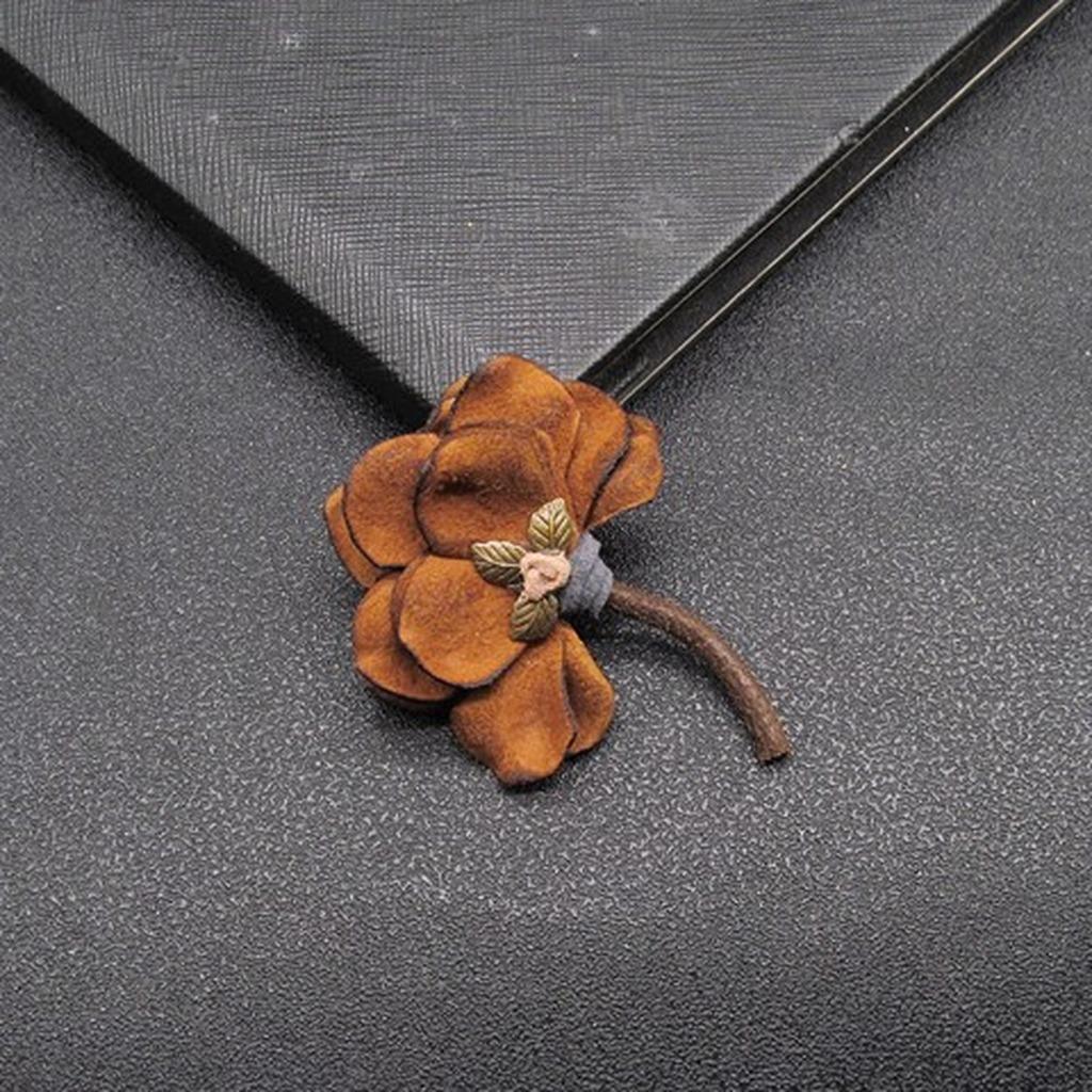 Handmade Flower Brooch Natural Vintage Fabric Brooch Floral Decorative Pin Lightweight Retro Brooch Pin For Gift Shawls Vintage