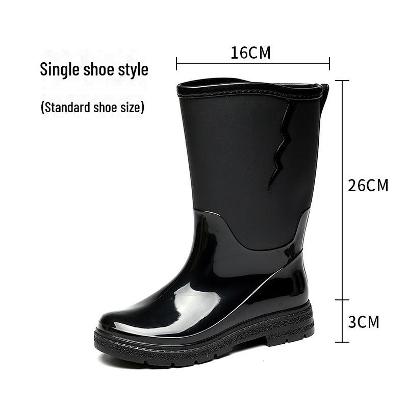 Женские водонепроницаемые высокие резиновые сапоги: Стильный, нескользящий, удобный, износостойкий — идеально подходит для кемпинга и использования на кухне.