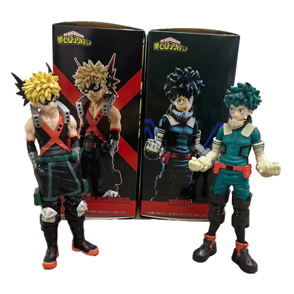 Bandai 17 см Аниме Моя геройская академия Изуку Мидория и Кацуки Бакуго Набор Фигурок Действия ПВХ Коллекционная Модель Игрушка для Фанатов Подарок