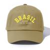 1 шт. Бейсболка с принтом BRASIL для взрослыхМинималистичный Ретро Стиль Повседневная Мягкая Регулируемая Кепка ПапыИдеально В Качестве Подарка