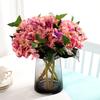1Pc Artificial Hydrangea Fade-resistant Realistic Vibrant Color Photography Accessory Faux Silk Flower for Wedding