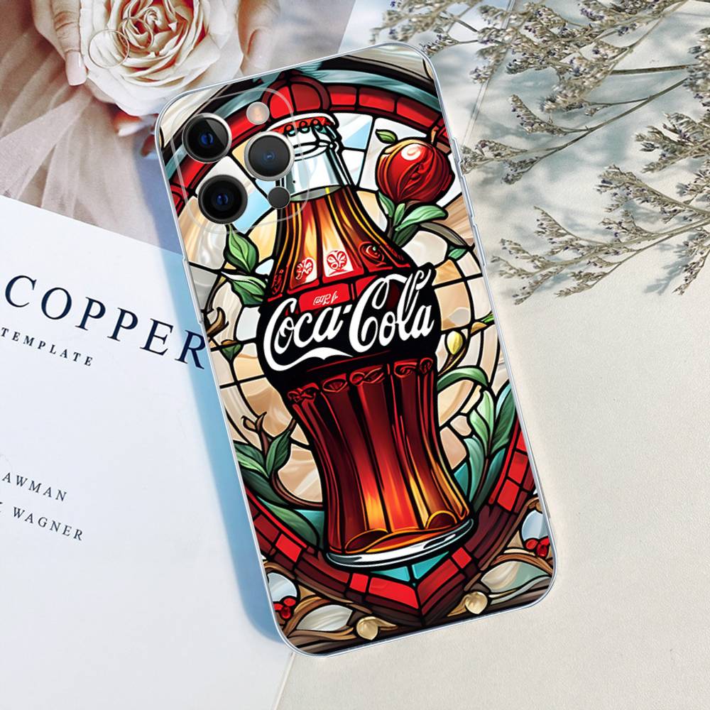 Крутой чехол для телефона C-Coca-C-Cola для iPhone 17 16 15 14 13 11 12 Pro Max 16 Plus Прозрачный