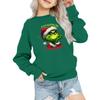 Kids' Fashion Loose-Fit Casual Long-Sleeve Christmas Print Oversized Crewneck Sweatshirt