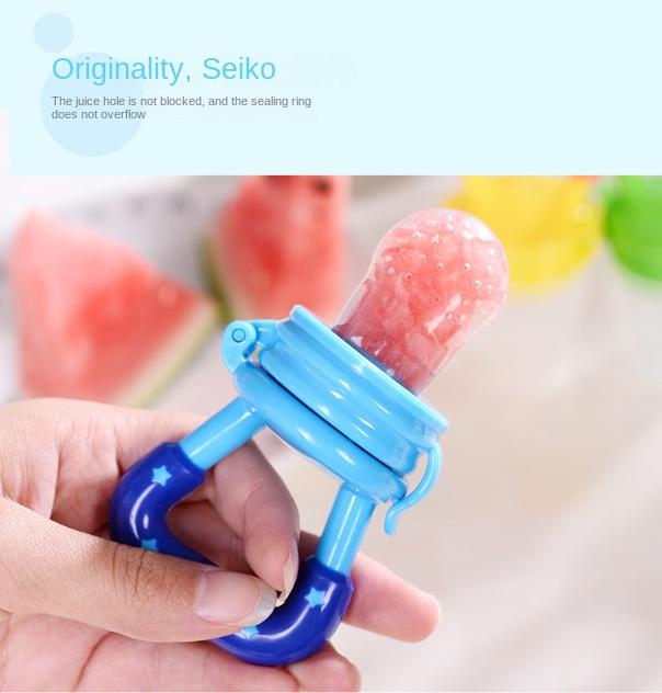 Fruit complementary food chewable silicone mesh bag