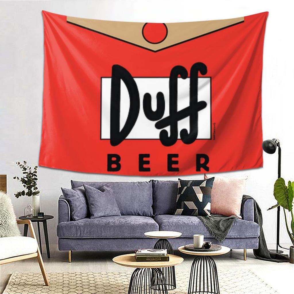 Duff Beer Tapestry Decor Art Aesthetic Tapestries for Living Room Bedroom Home Wall Cloth Wall Hanging