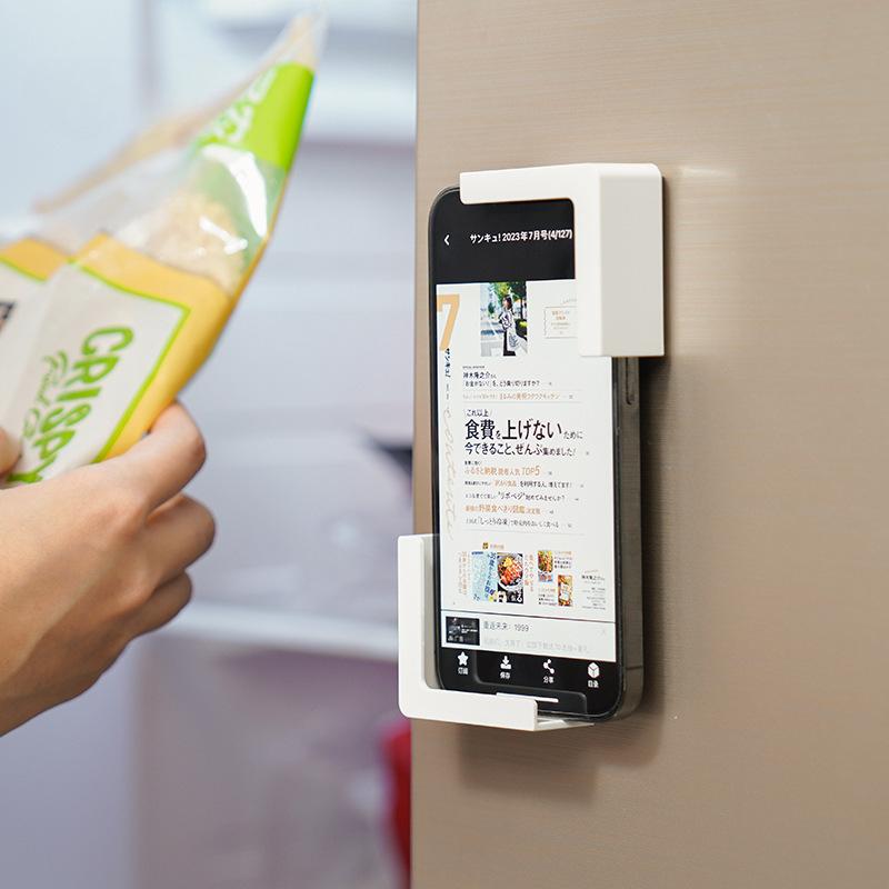 Планшетный ПК Бытовая техника для хранения кухонная креативная полка холодильник магнит многоцелевая полка новая магнитная подставка для мобильного телефона