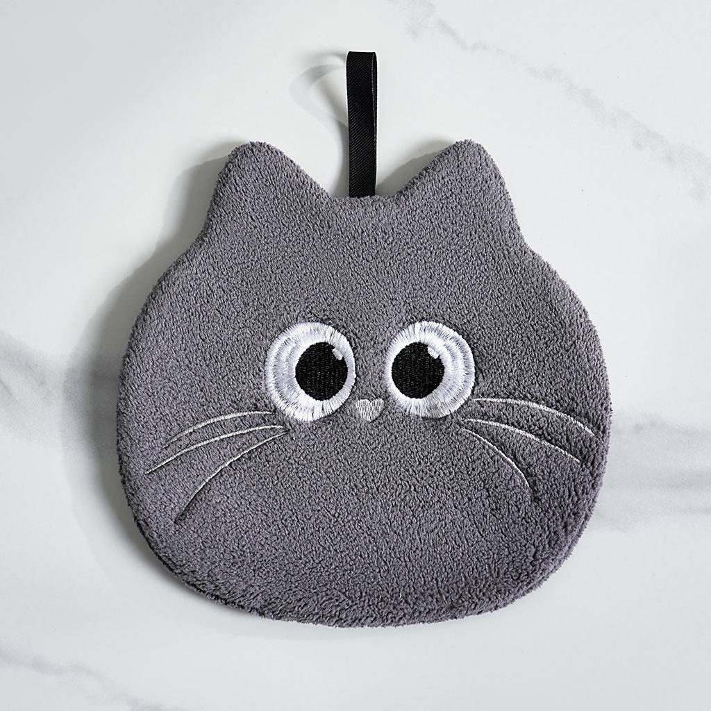 Мультяшное полотенце для рук "Дух пыли" - Милое, Мягкое, Впитывающее, для кухни и ванной, с петлей для подвешивания