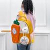 Eyecatching Cartoon Carrot Backpack For Young Children Made Of Quality Canvas Material