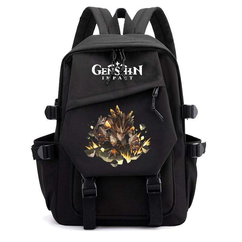 Рюкзак из холста с принтом аниме-игр, большая вместительная сумка для книг для мальчиков и девочек, дорожный рюкзак с зарядкой от USB, школьная сумка для студентов, подарки для детей