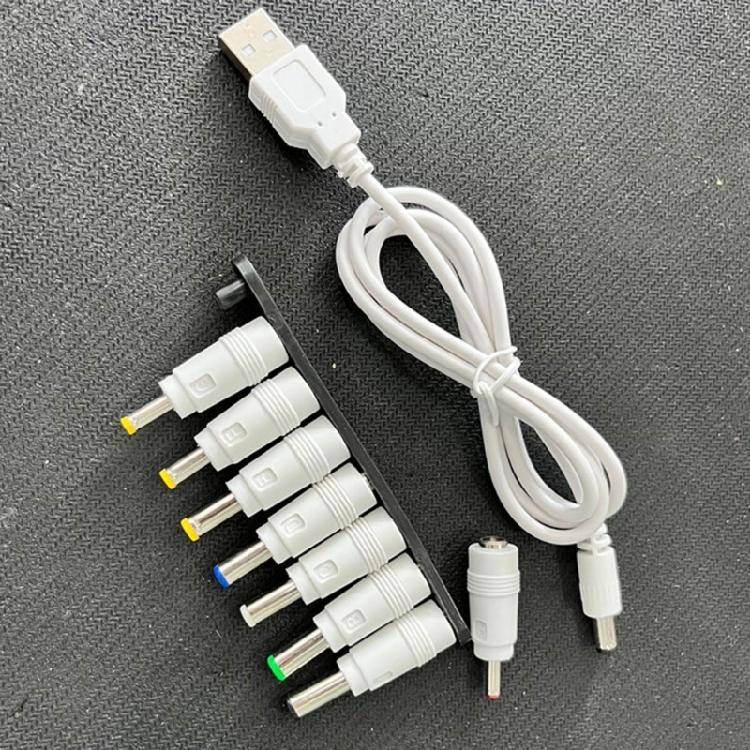 Кабель-преобразователь USB5V в DC9V 12V Кабель для зарядки USB в DC9V 12V с 8 адаптерами