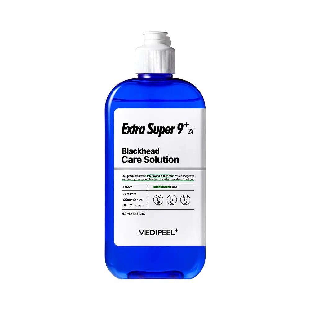 MEDI-PEEL Extra Super 9 Plus 3X Blackhead Care Solution Set 250ml + Scraper + Cotton Pads (40 pcs)