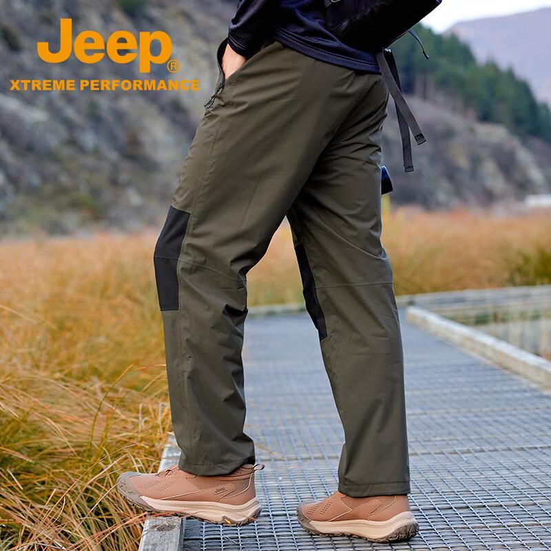 Jeep Men's Outdoor Windproof Waterproof Hiking Work Pants